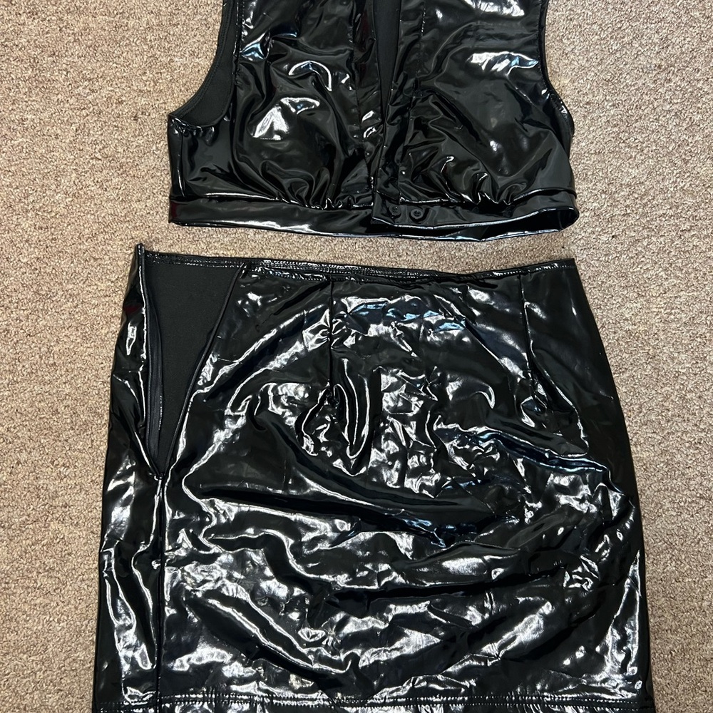 SHEIN Black Mini Pencil Skirt Set Night Out